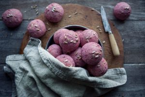 Röda frukostbullar