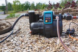 Gardenas pump kopplad till brunnen