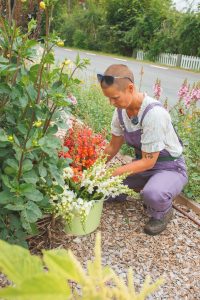 Snittblommor för leverans